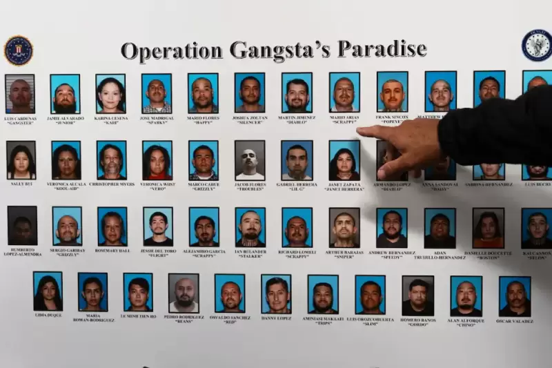 Operativo en California deja al menos 40 detenidos de la Mafia Mexicana