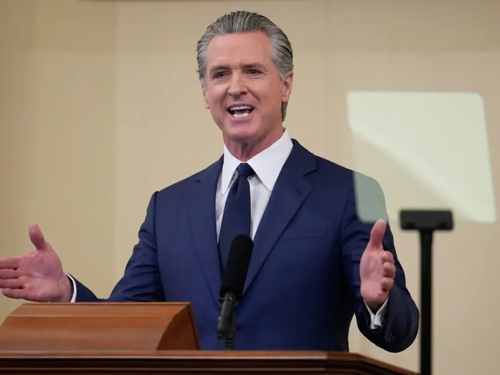 Gavin Newsom, gobernador de California.