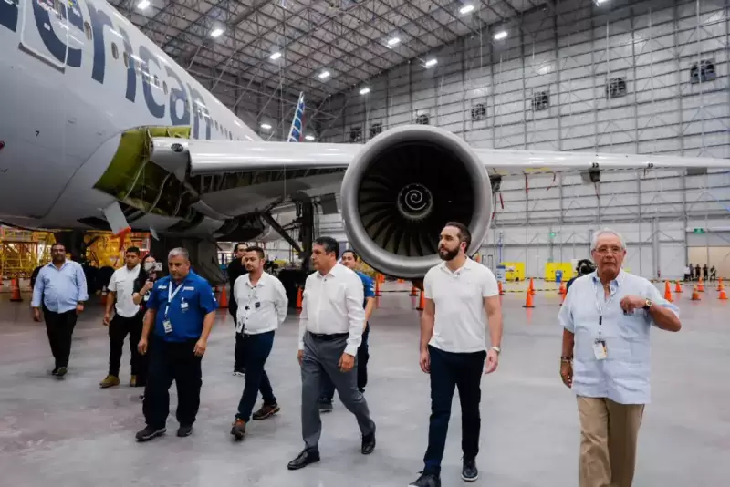 Hangar más grande del mundo para mantenimiento de aviones inauguran en El Salvador.