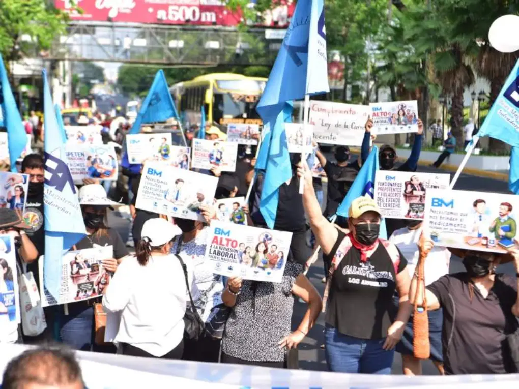 Marcha del 1 de mayo transcurrió sin mayores incidentes en San Salvador