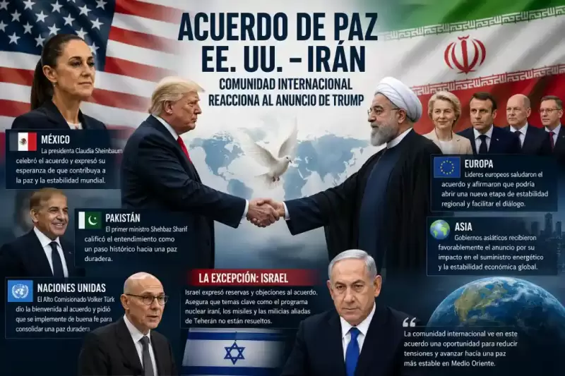 Comunidad internacional ve positivo que se firme la paz entre Irán y Estados Unidos.