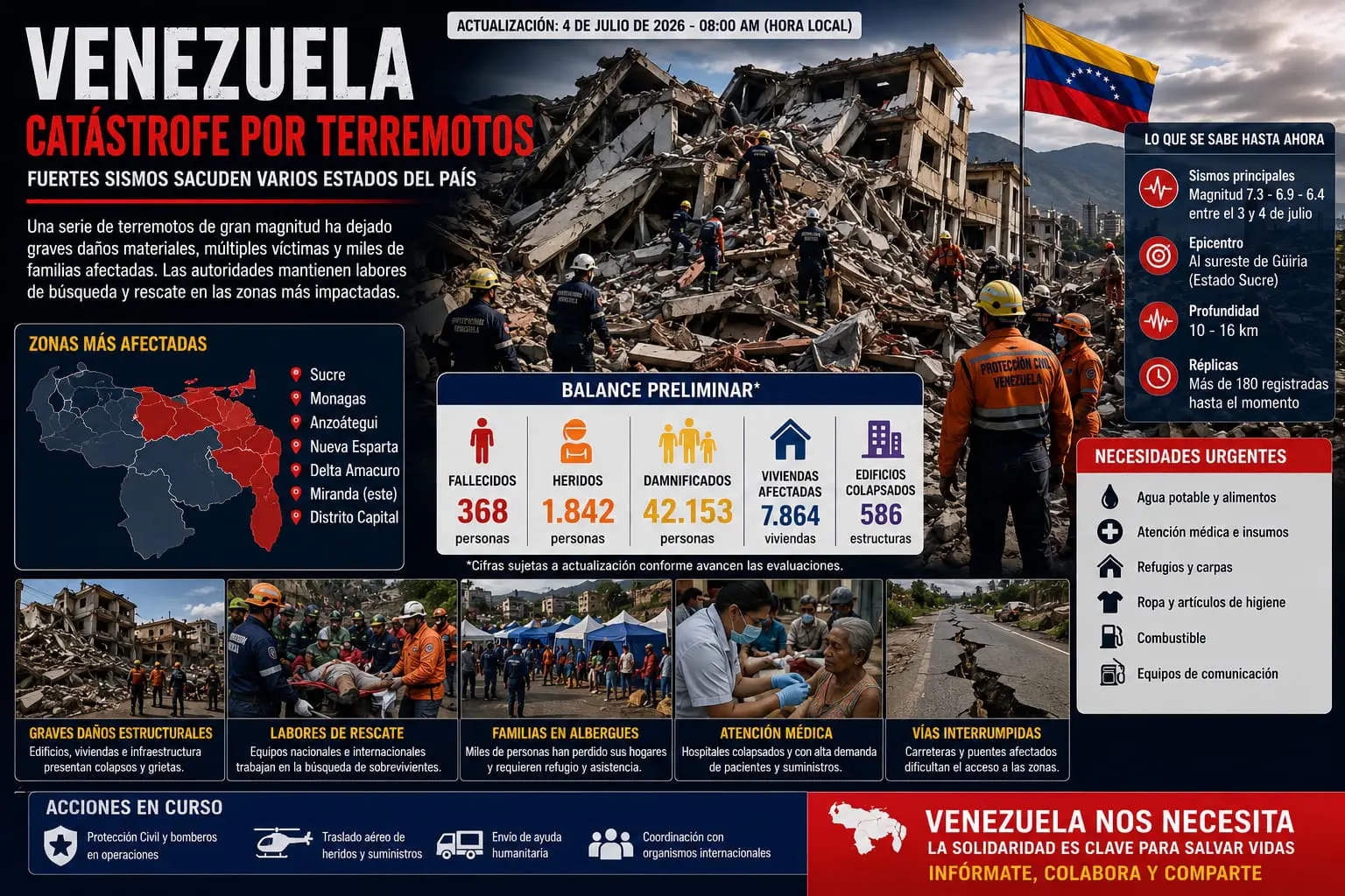 Desolación tras los terremotos: comunidades venezolanas luchan por levantarse