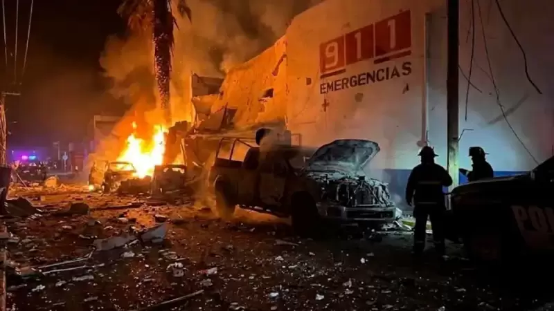 La explosión del coche bomba ocurrió casi al finalizar la noche del domingo, según la Fiscalía de Zacatecas.