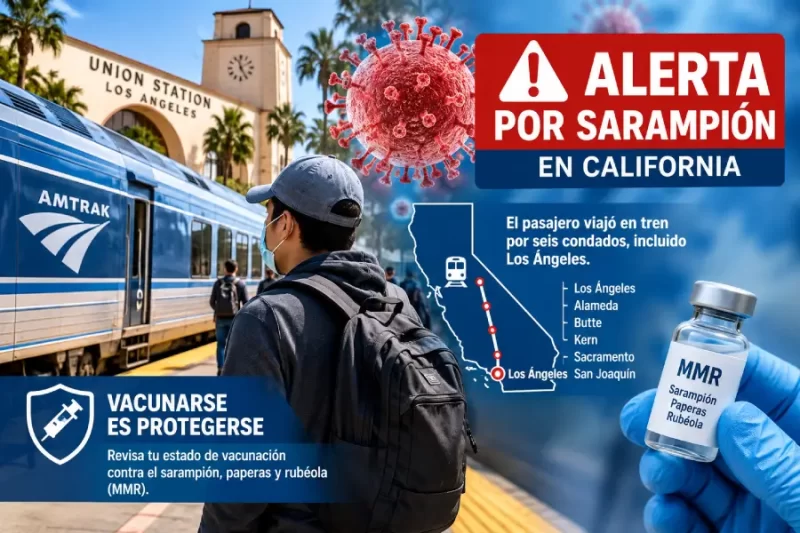 El pasajero atravesó 6 condados de California, incluyendo Los Ángeles.