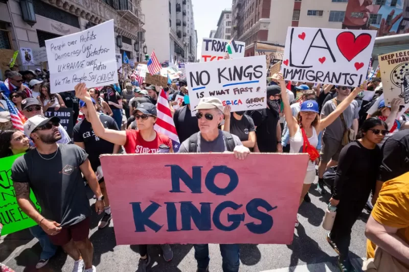 Protestas del No Kings en Los Ángeles.