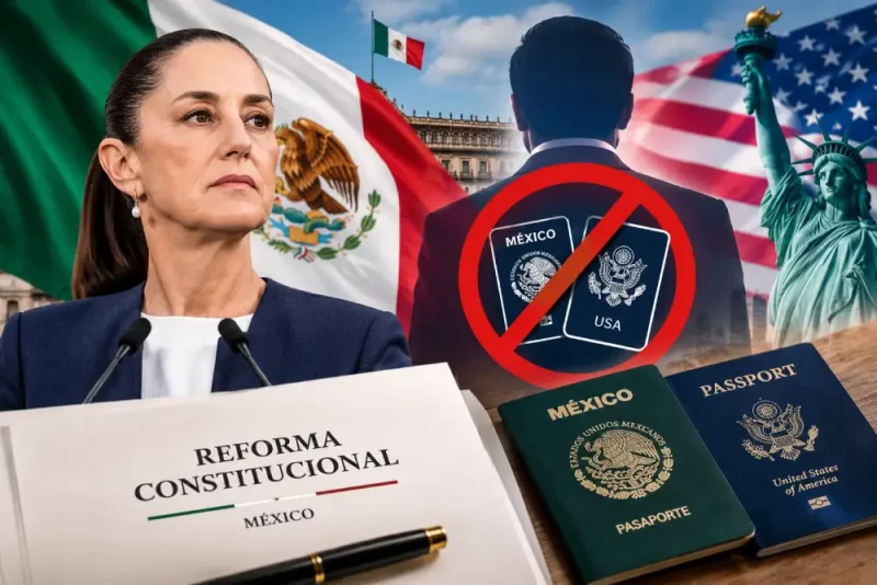 La reforma contra la doble nacionalidad para competir por la presidencia entrará vigencia a partir del 2028.