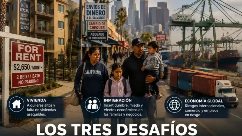Crisis en vivienda, migración, negocios y empleo, principales problemas de salvadoreños en California.