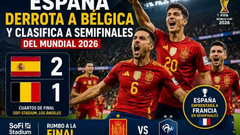 España enfrentará a Francia en semifinales del Mundial FIFA 2026.