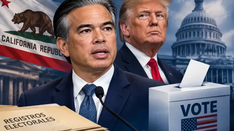 Aumenta tensión entre autoridades de California por acusaciones de Trump sobre presunto fraude electoral.