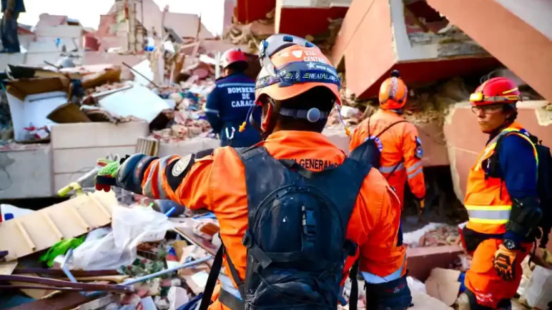 Labores de rescate de USAR El Salvador