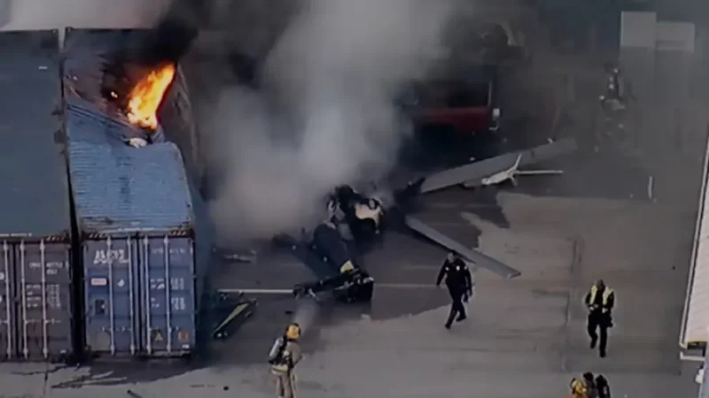 El helicóptero era contratado por NBC4 y Telemundo 52.