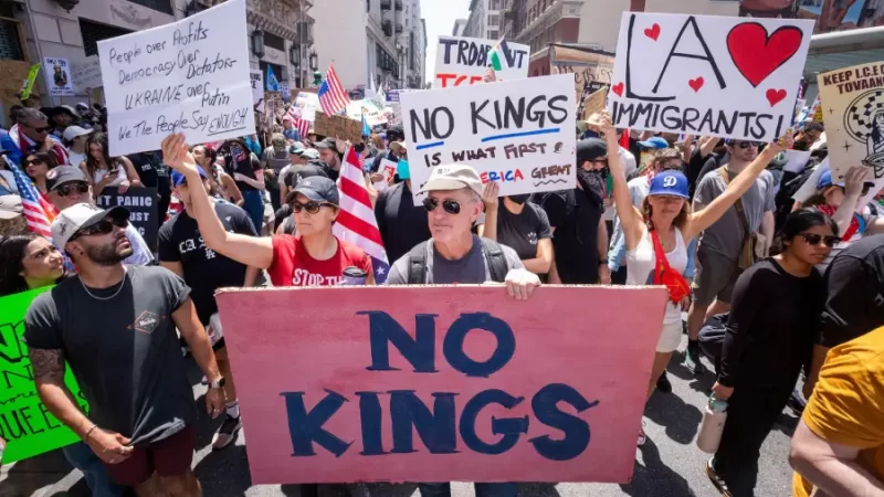Protestas del No Kings en Los Ángeles.