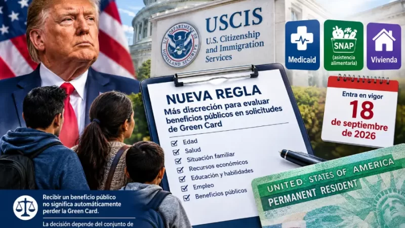 La nueva regla no restringe que los inmigrantes puedan hacer uso de los servicios públicos.