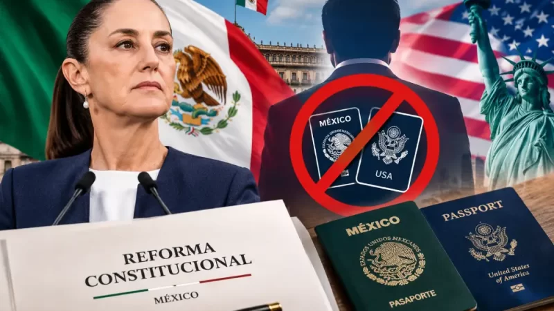 La reforma contra la doble nacionalidad para competir por la presidencia entrará vigencia a partir del 2028.