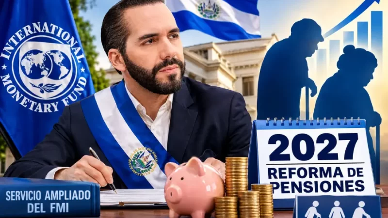 Esta será la segunda reforma de pensiones en lo que va de los dos mandatos del presidente Nayib Bukele.