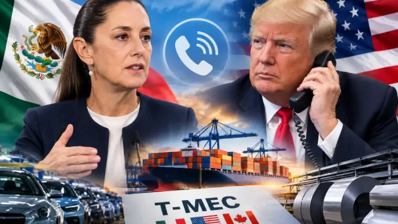 Sheinbaum y Trump logran avances en acuerdo comercial