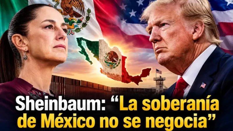 La presidenta de México se le plantó a Donald Trump y le dejó claro que la soberanía de México se respeta.